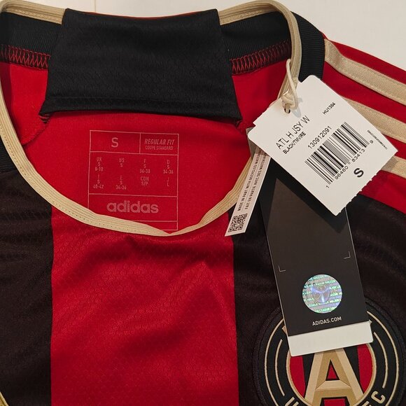 Women's Atlanta United FC 2023/24 Home Jersey Sizes S - XL adidas NWT MLS Soccer - Picture 6 of 16